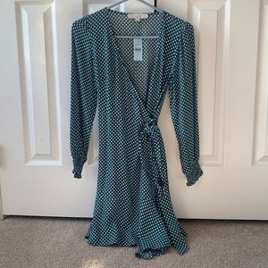 Loft front tie dress 00 petite